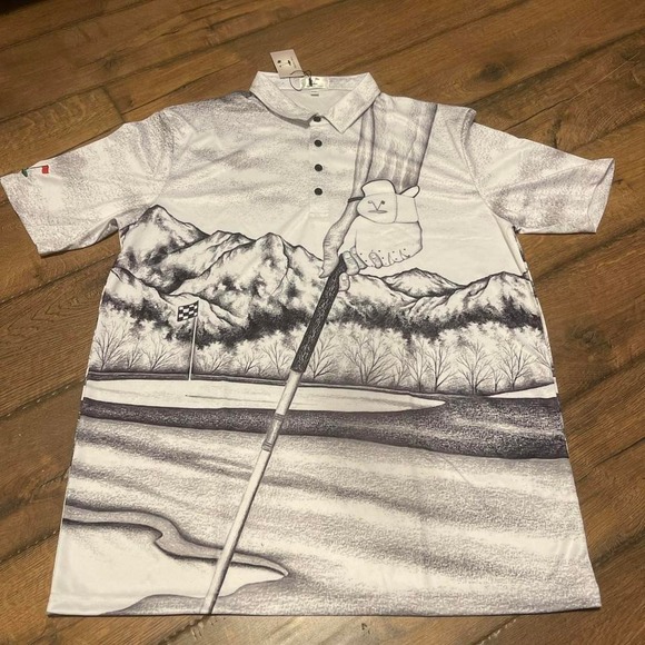 Valentino Dixon SAND WEDGE DRI-FIT‎ SHIRT Golf Men's XXL - Picture 1 of 5